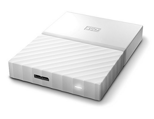 White My Passport Portable External Hard Drive