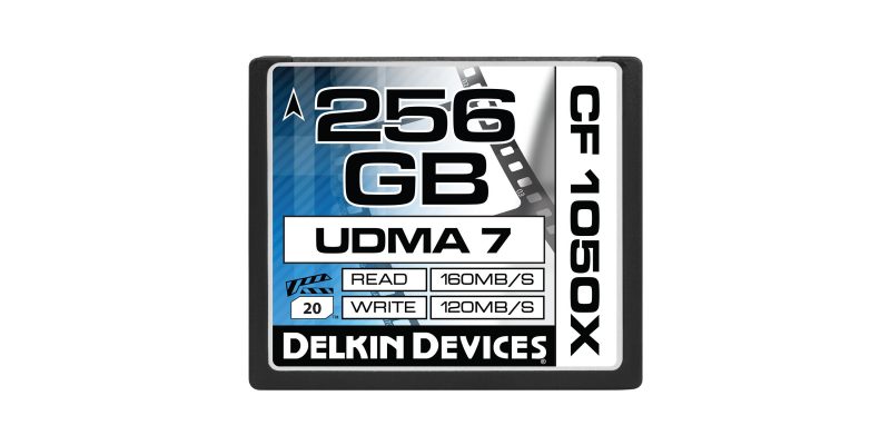 Delkin DDCF1050256G 256GB Cinema 1050X UDMA 7 CompactFlash Memory Card 1