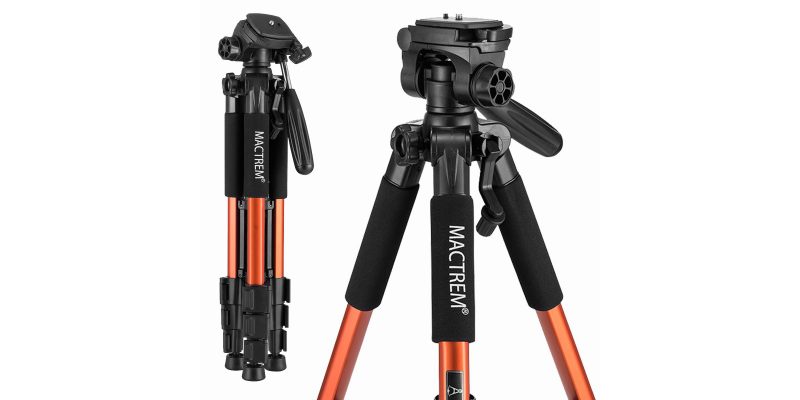 Mactrem PT55 Travel Camera Tripod Lightweight Aluminum 1