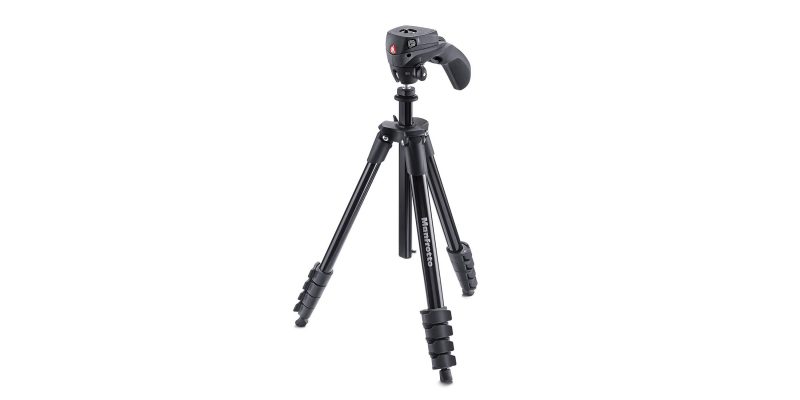 Manfrotto Compact Action Aluminum 5-Section Tripod Kit with Hybrid Head 1