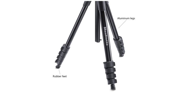 Manfrotto Compact Action Aluminum 5-Section Tripod Kit with Hybrid Head 5