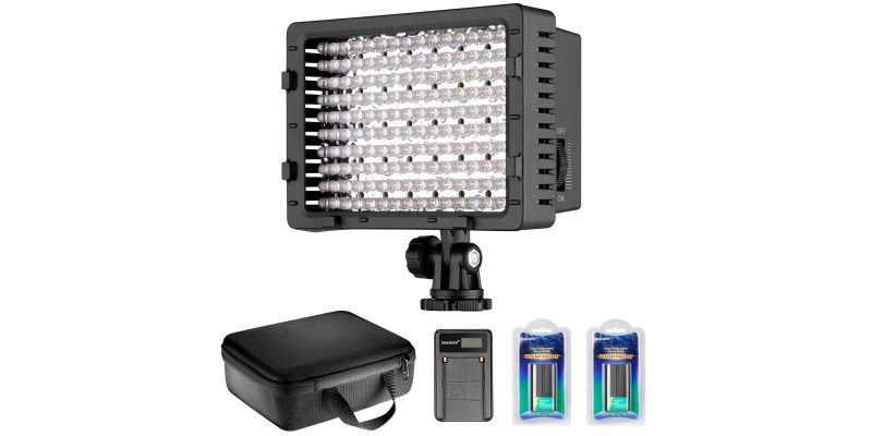 Neewer CN-160 LED Dimmable Ultra High Power Panel Video Light Kit 1