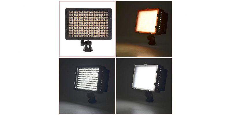 Neewer CN-160 LED Dimmable Ultra High Power Panel Video Light Kit 5