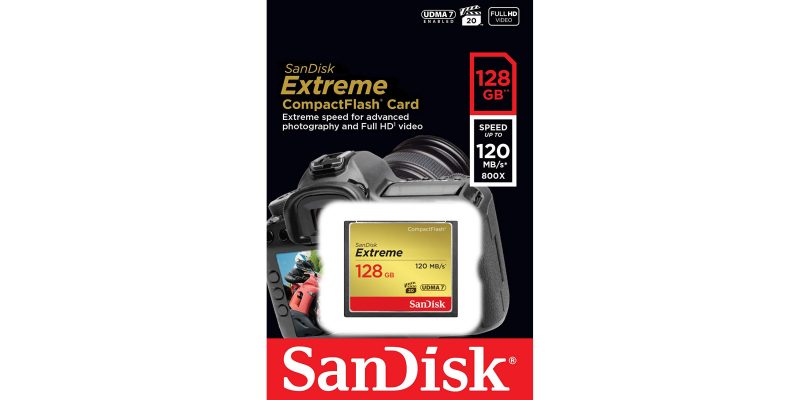 SanDisk Extreme 128GB CompactFlash Memory Card UDMA 7 2