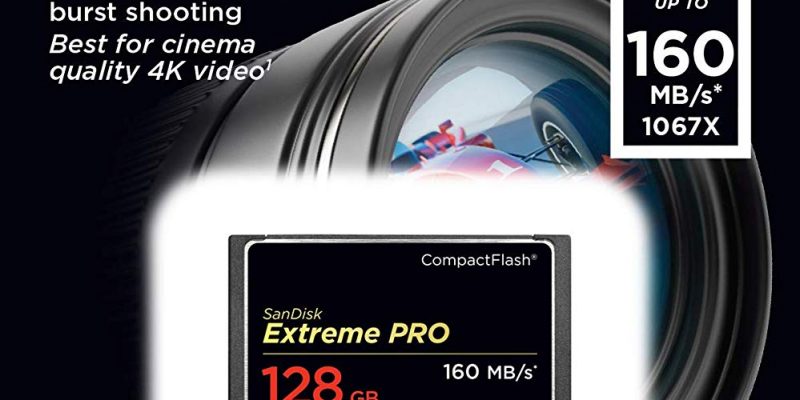 SanDisk Extreme PRO 128GB CompactFlash Memory Card 4