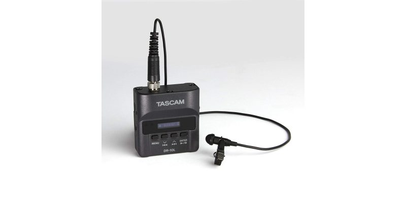 Tascam DR-10L Portable Digital Audio Recorder with Lavalier Microphone 1