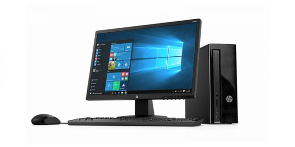 2018 HP 270 21.5-Inch Full HD Display Slim Desktop PC, Intel Pentium G4560T1