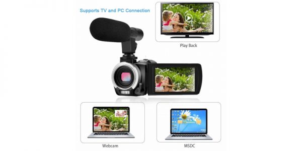 Camcorder Video Camera,Weton Wi-Fi Vlog Camera for YouTube Digital Camcorder5