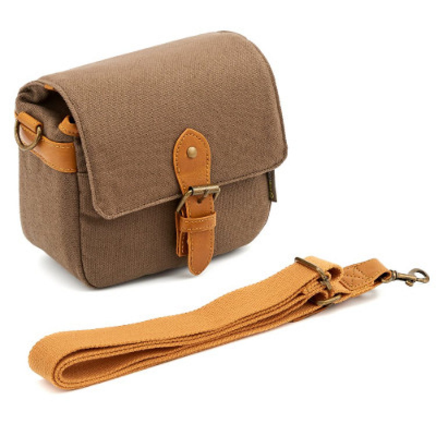 Compact SLR Camera Shoulder Bag Evecase Small Canvas Shoulder Pouch Case 4