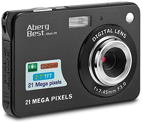 AbergBest 21 Mega Pixels 2.7 inch LCD Rechargeable HD Digital Camera