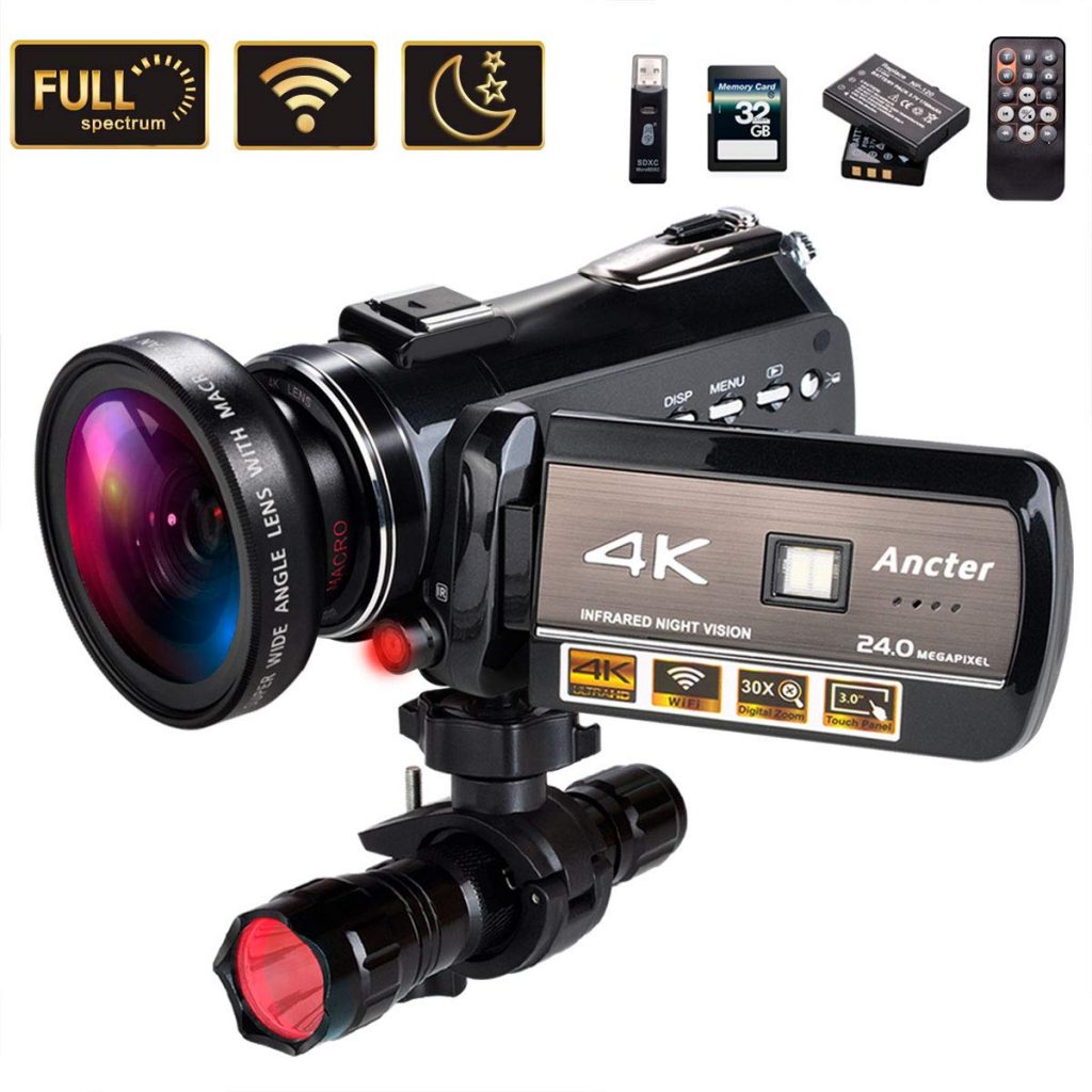 Ancter 4K Wifi Full Spectrum Camcorders