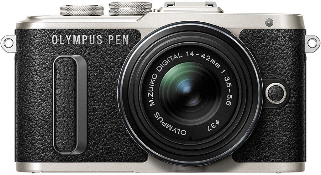 Olympus Pen E-PL8 Black Body with 14-42mm IIR Black Lens