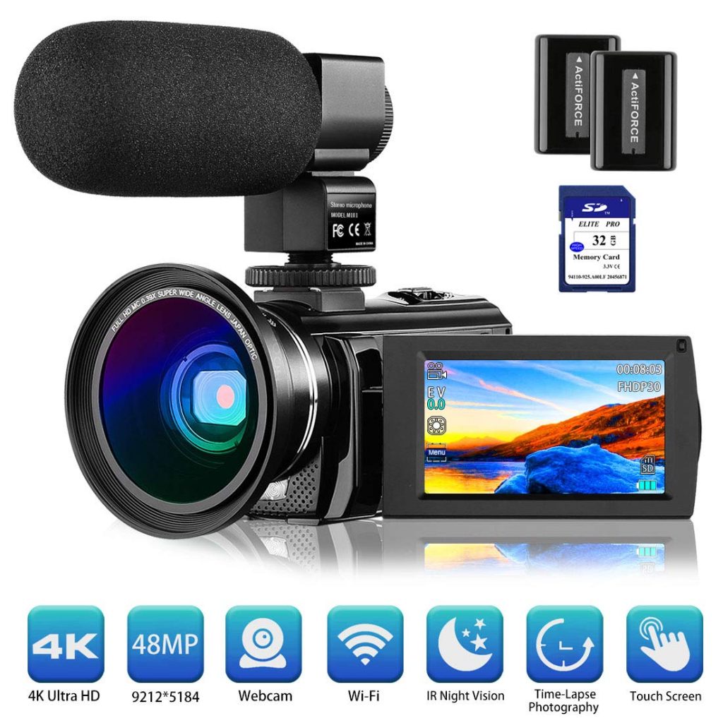 Rosdeca 4K Camcorder Ultra HD