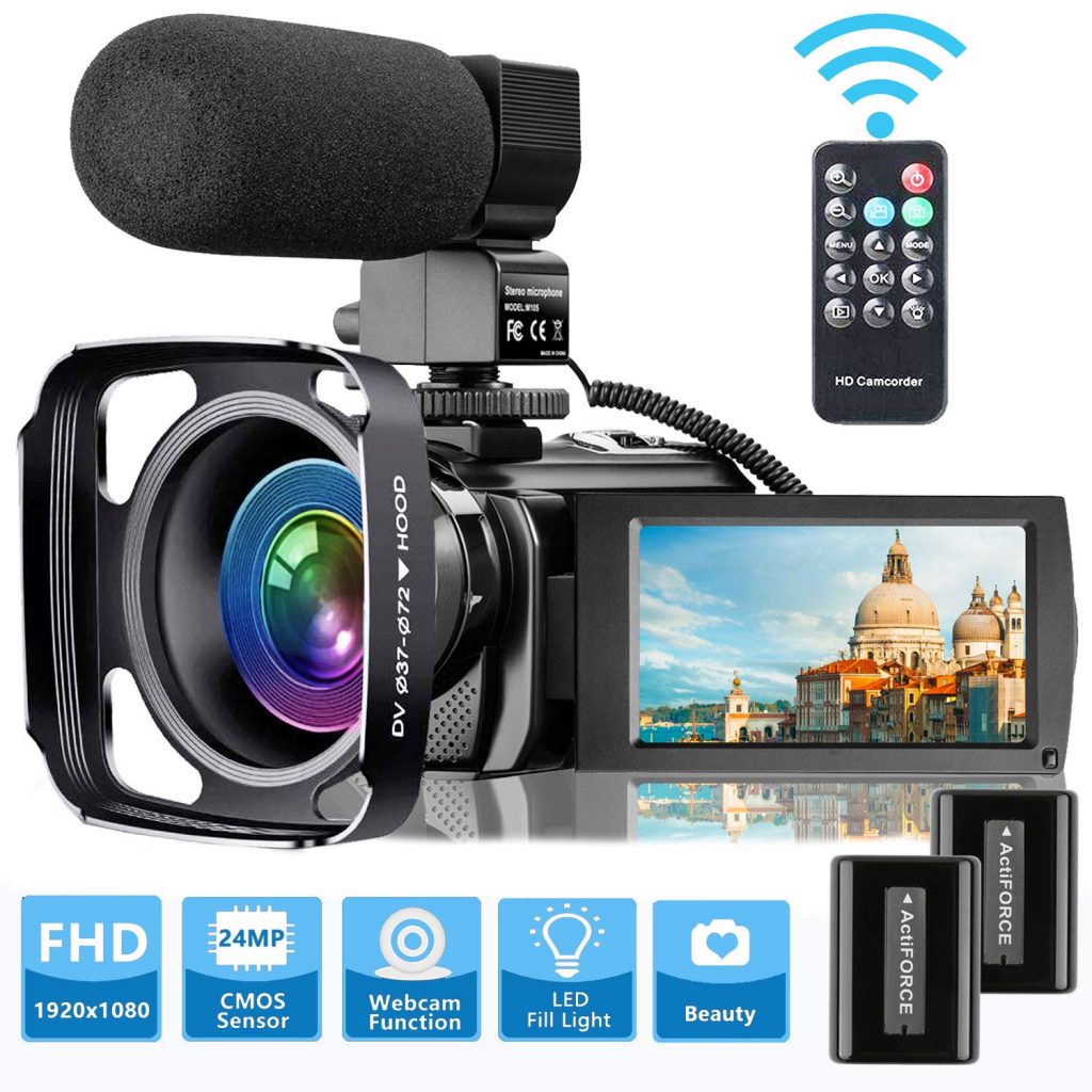 Video Camera Camcorder with Microphone